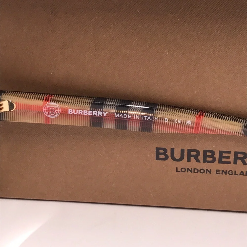 New Authentic Burberry Black and Gold Women's Glasses BE2356 3942